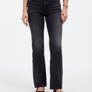 Madewell tall kick out crop Black Jeans